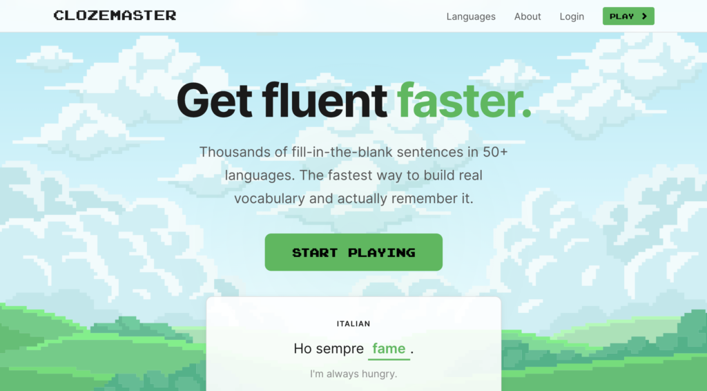 Clozemaster Webseite